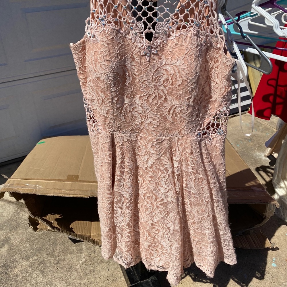 Pink short dress